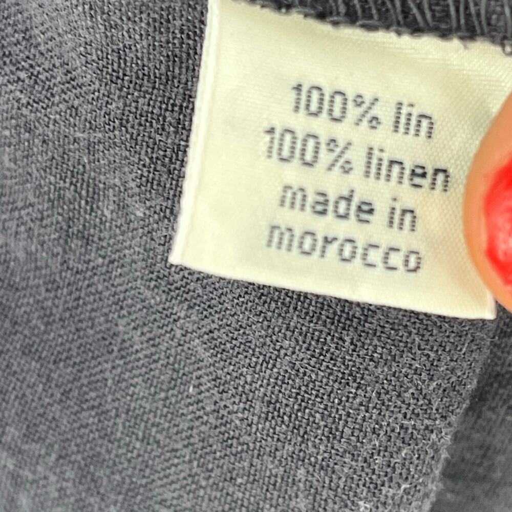 Hartford Linen Button Front Dress Gray Women Size 1 US 4 Small Casual Minimalist - Picture 6 of 10